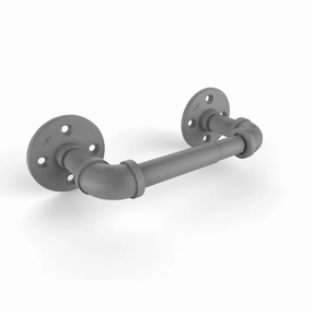 2 Post Toilet Paper Holder, Matt Gray Finish