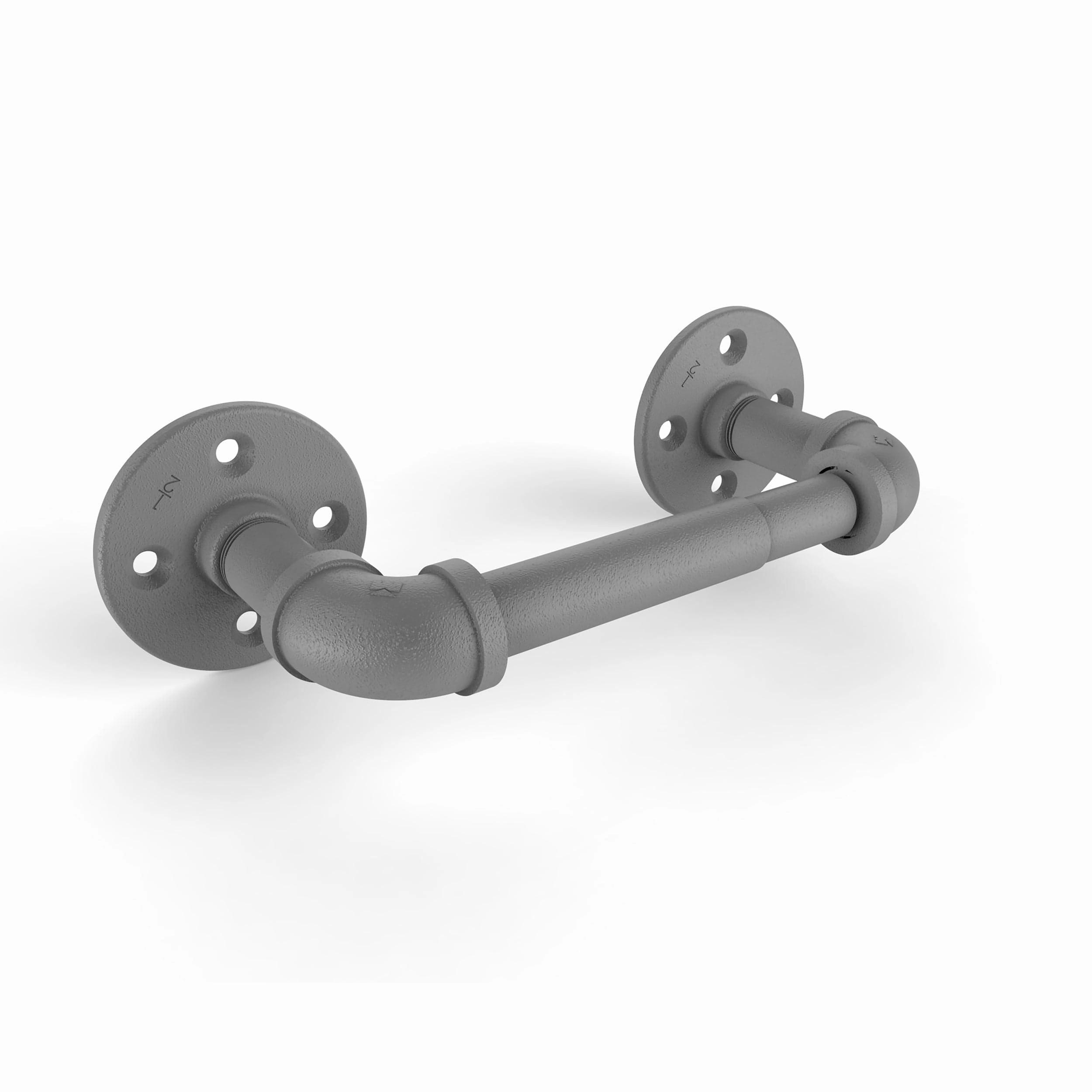 2 Post Toilet Paper Holder, Matt Gray Finish