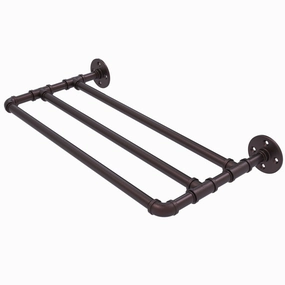 36" Wall Mounted Towel Shelf, Antique Bronze Finish
