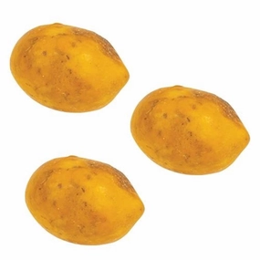 *3/Set Beeswax Dipped Papier Mache Lemons