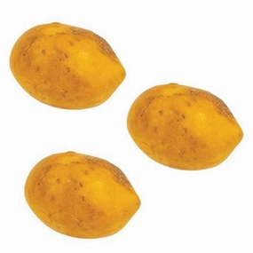 *3/Set Beeswax Dipped Papier Mache Lemons