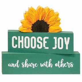 *3/Set Choose Joy Sunflower Stackers