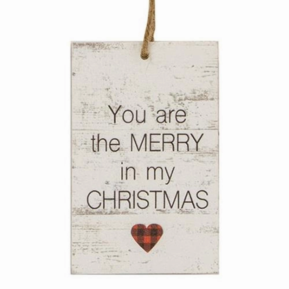 *4/Set Dear Santa Heart Tag Ornaments