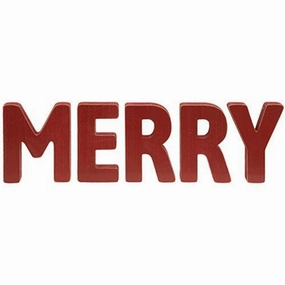*5/Set MERRY Wooden Letters