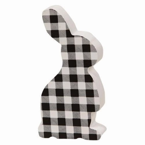 *Black & White Buffalo Check Chunky Bunny