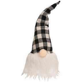 *Black & White Buffalo Check Gnome 12"