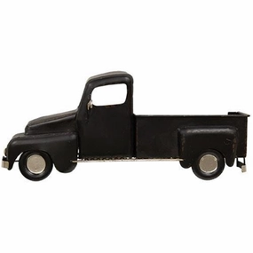 *Black Distressed Metal Wall Truck
