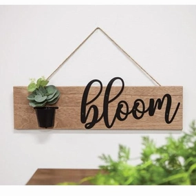 *Bloom Flower Pot Wall Hanging