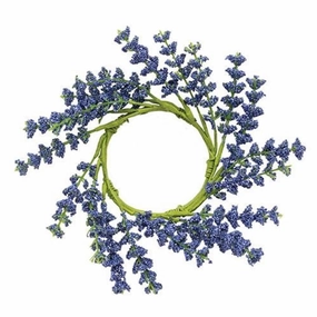 *Blue Astilbe Candle Ring 3"