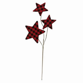 *Buffalo Gingham Star Pick 14"