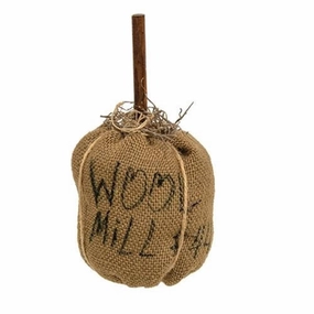 *Burlap Wool Mill Pumpkin