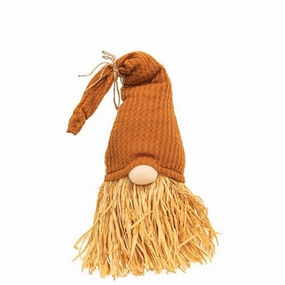 *Burnt Orange Raffia Gnome Small