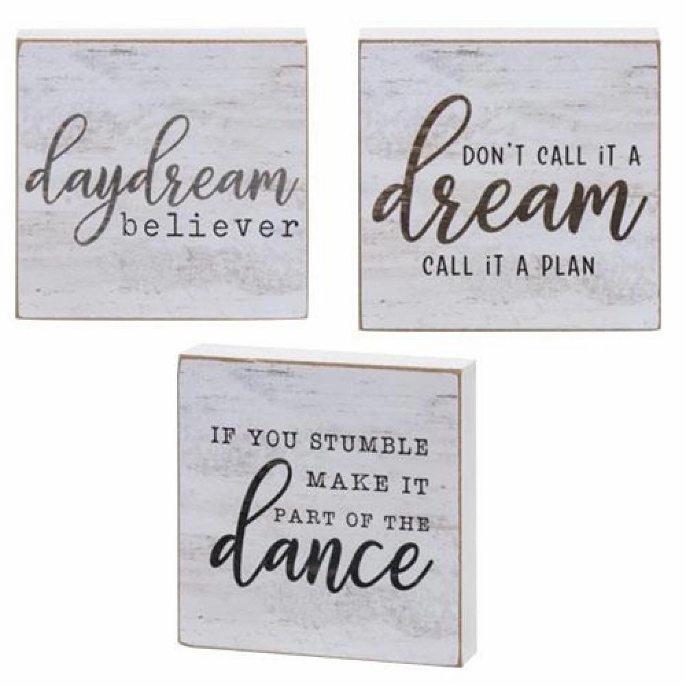 *Call It A Dream Square Block 3 Asstd.