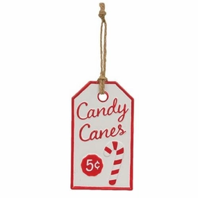 *Candy Canes Metal Tag