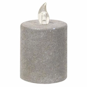 *Cement Look Flame Timer Pillar 2.25" x 2.5"