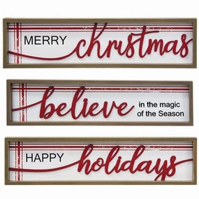 *Christmas Greetings Frame 3 Asstd.