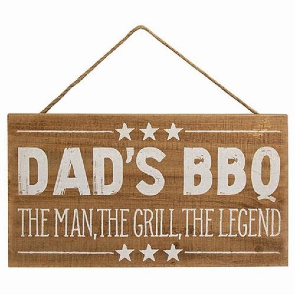 *Dad's BBQ Wood Hanging Sign