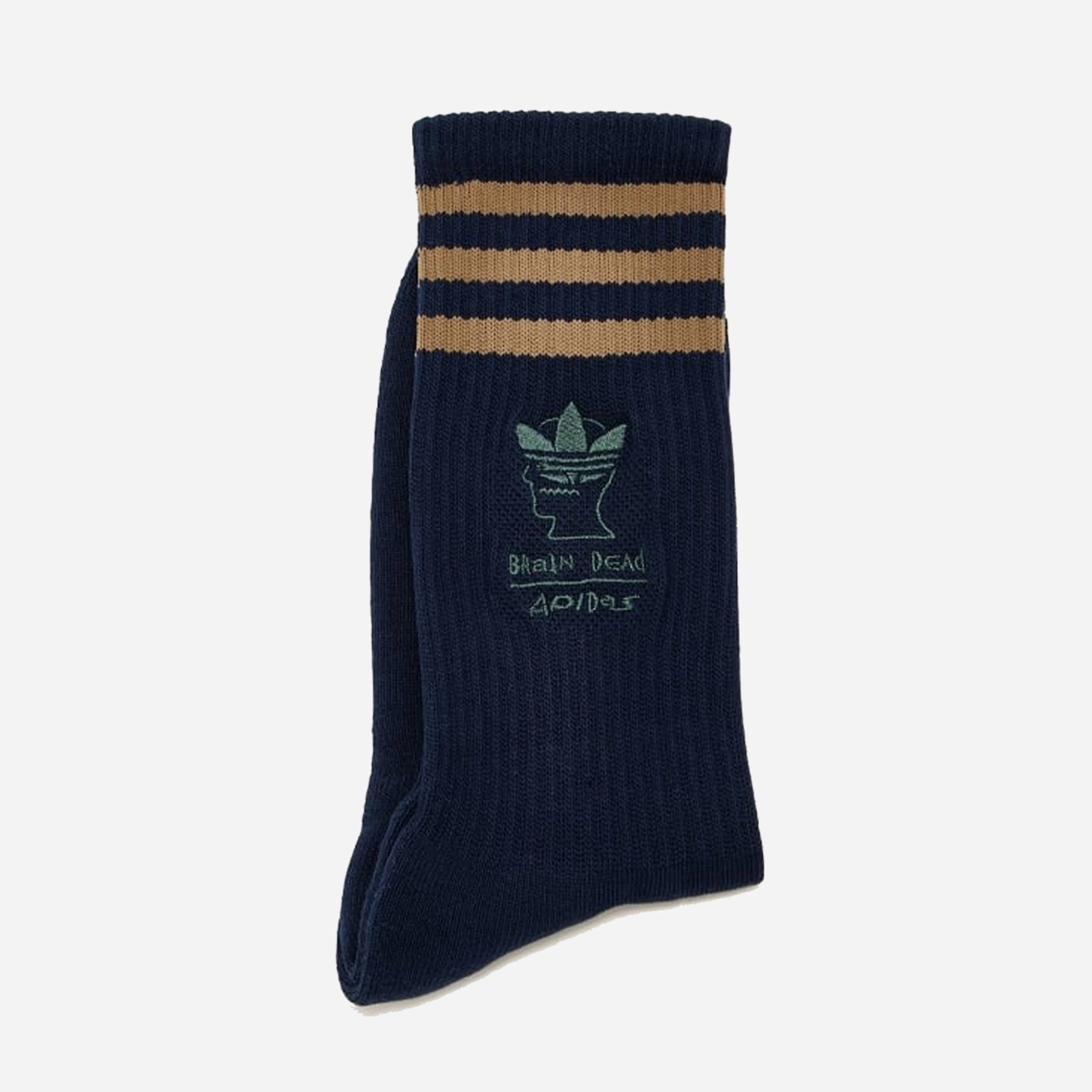 Adidas Originals | BRAIN DEAD SOCKS { NAVY/BROWN