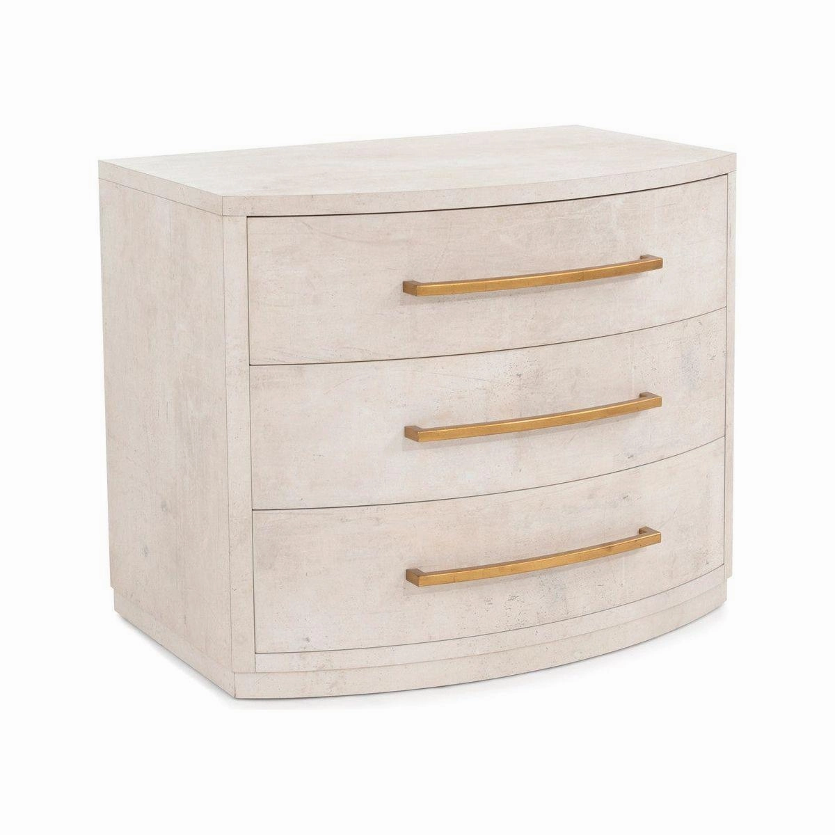 Alcott Three-Drawer Nightstand - Gray