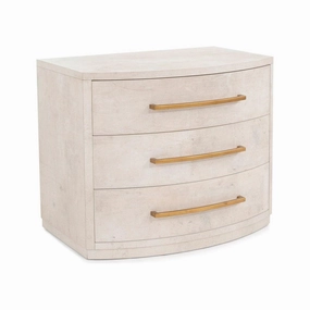Alcott Three-Drawer Nightstand - Gray