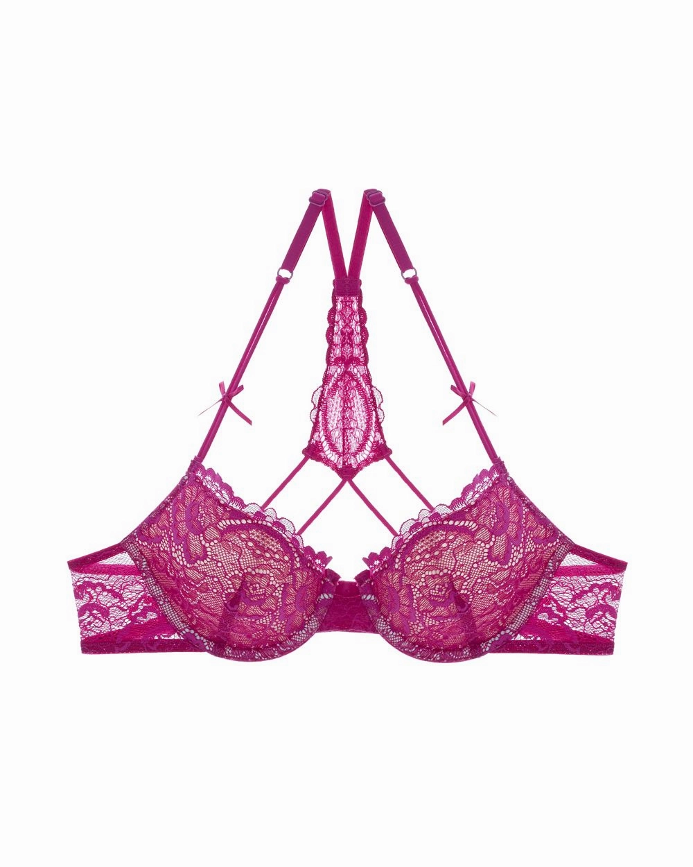 All Lace Underwire T-Back Bra