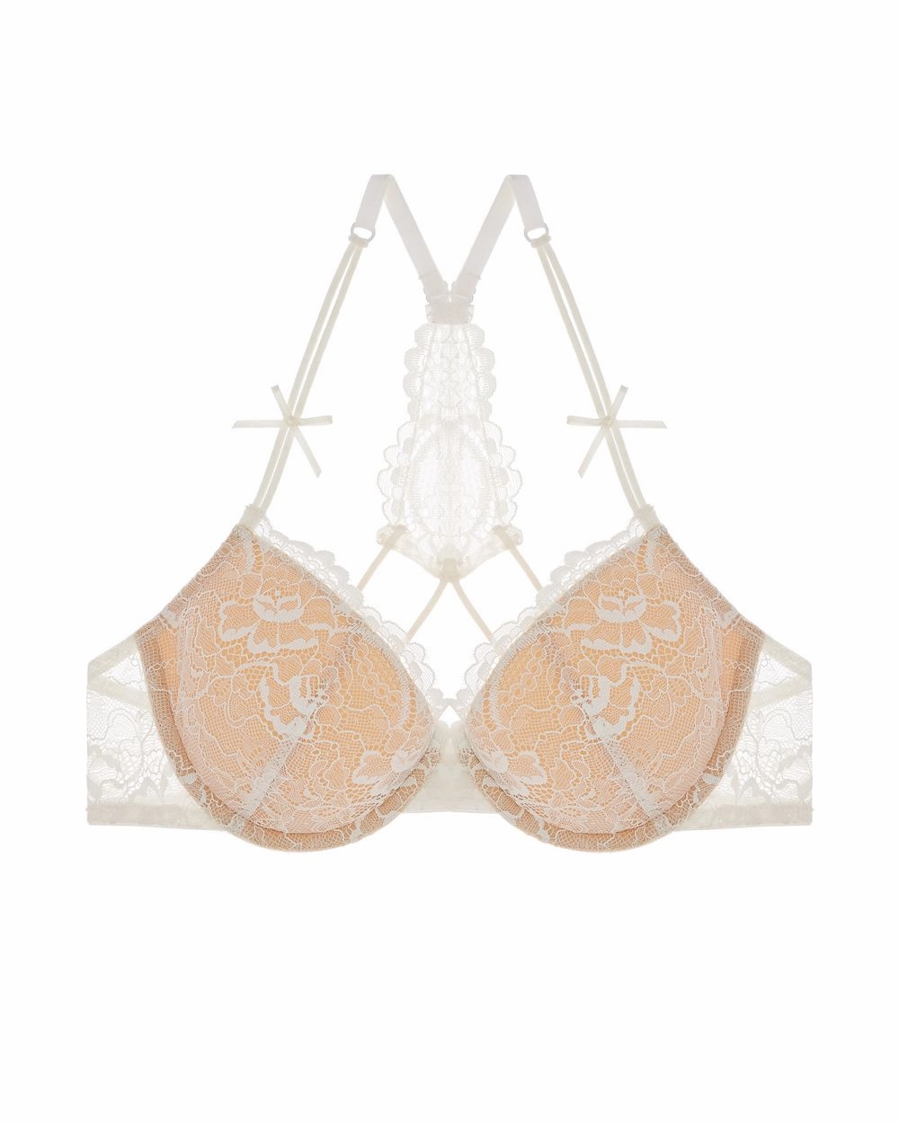 All Lace Underwire T-Back Bra