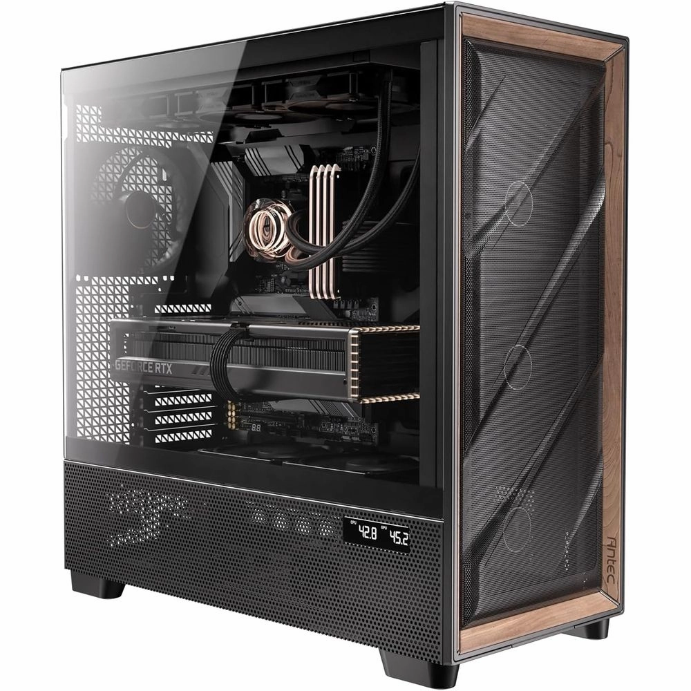 Antec FLUX Pro Flow Luxury Full-Tower E-ATX Case Black w/6 x PWM Fans