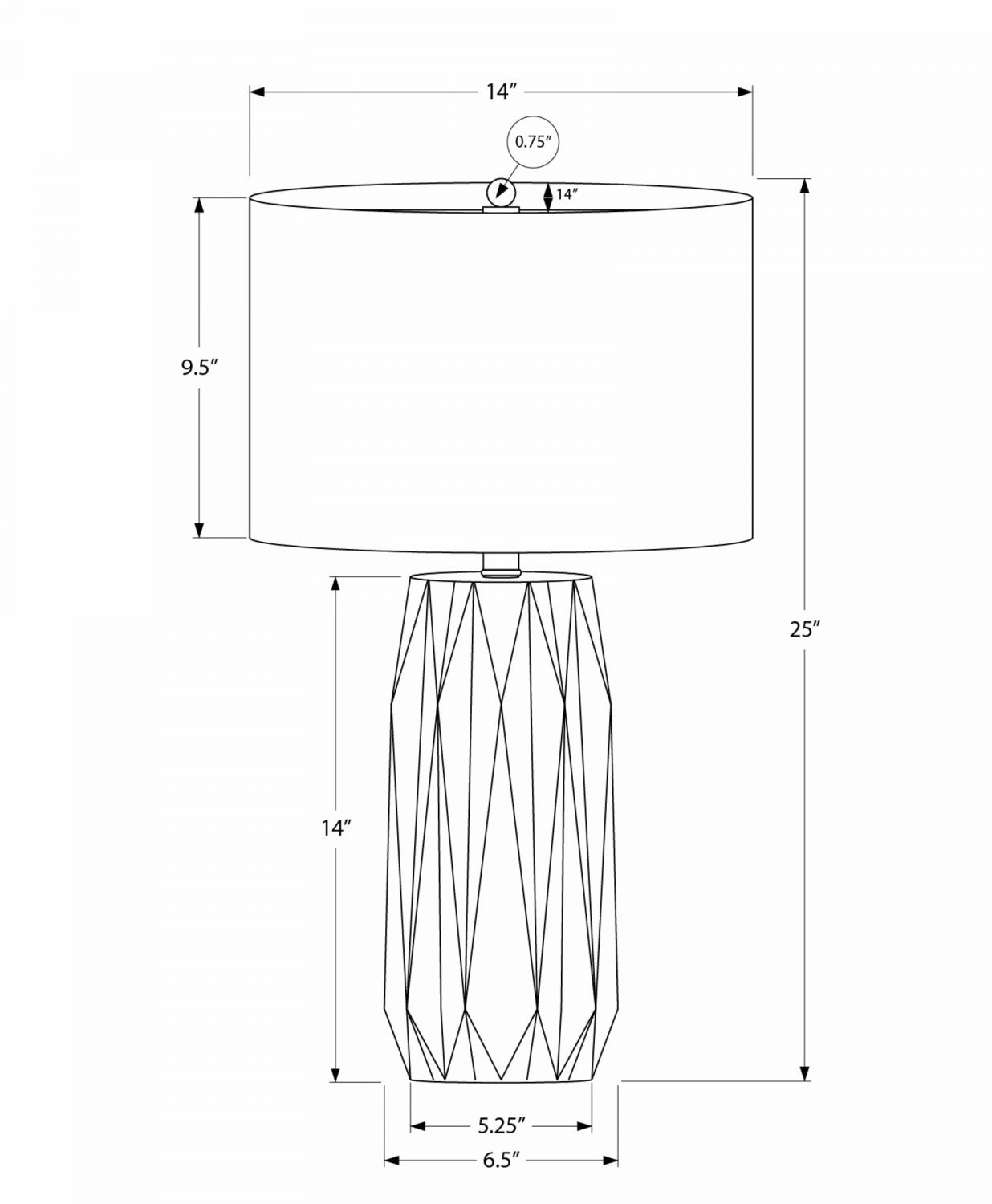 Belmont Table Lamp - Black