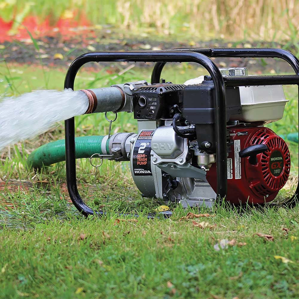 Brave BRP160SP2 2" Semi-Trash Pump w/ Honda GX160 Engine