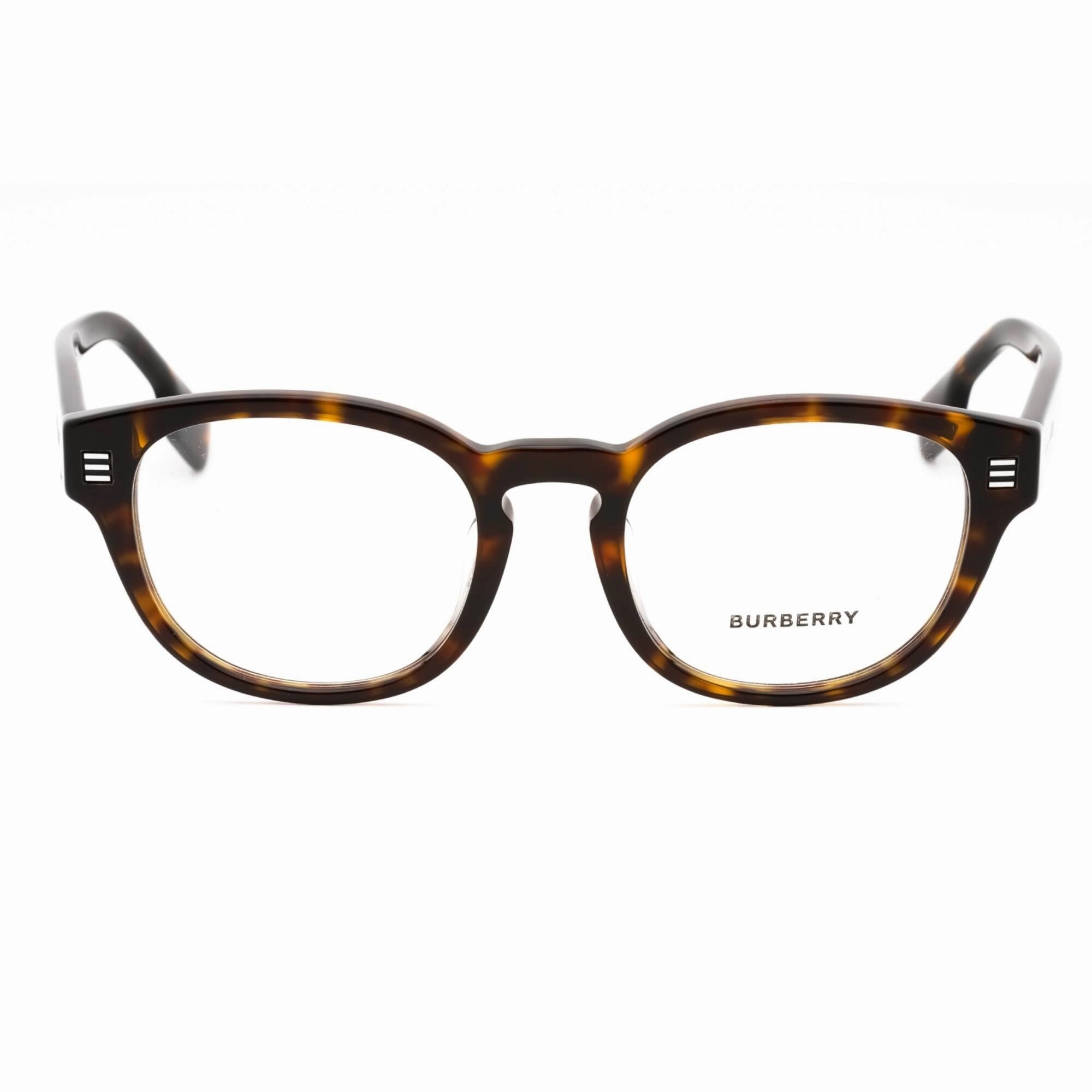 Burberry Men's Eyeglasses - Dark Havana Plastic Full Rim Oval Frame | 0BE2382D 3002