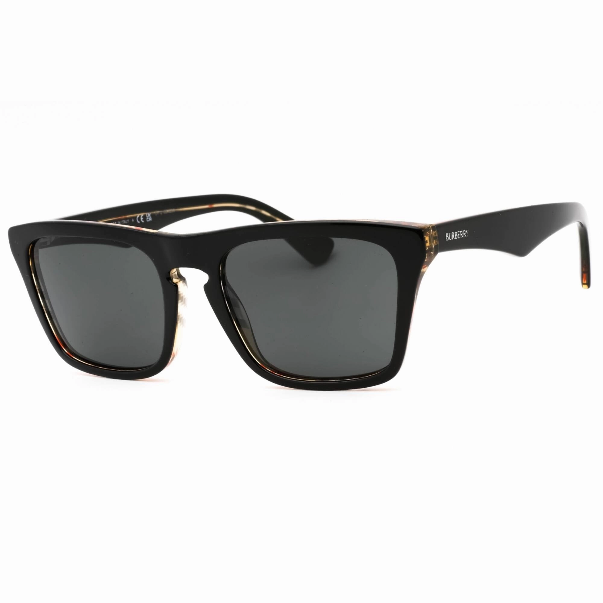 Burberry Men's Sunglasses - Black Plastic Full Rim Square Shape Frame | 0BE4434 412187