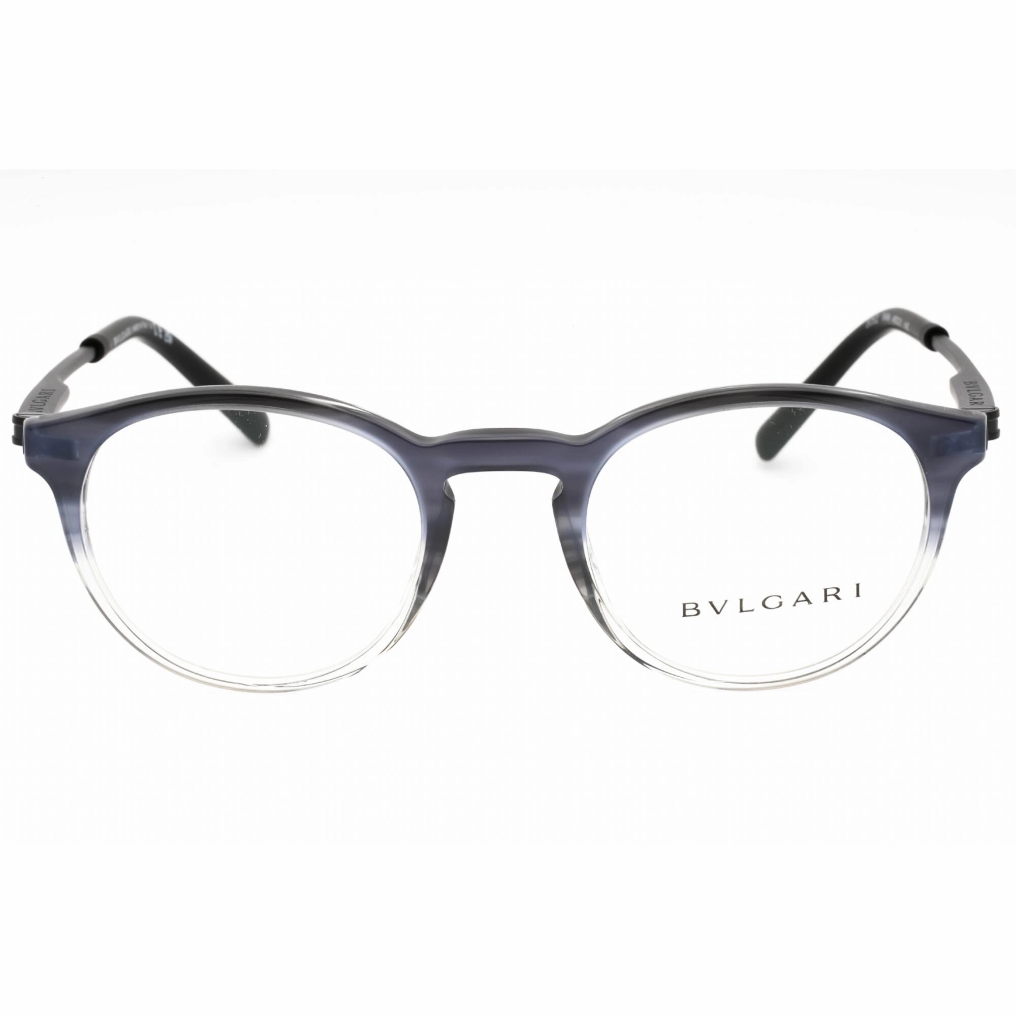 Bvlgari Men's Eyeglasses - Black Gradient Plastic Full Rim 50mm Frame | 0BV3052 5484