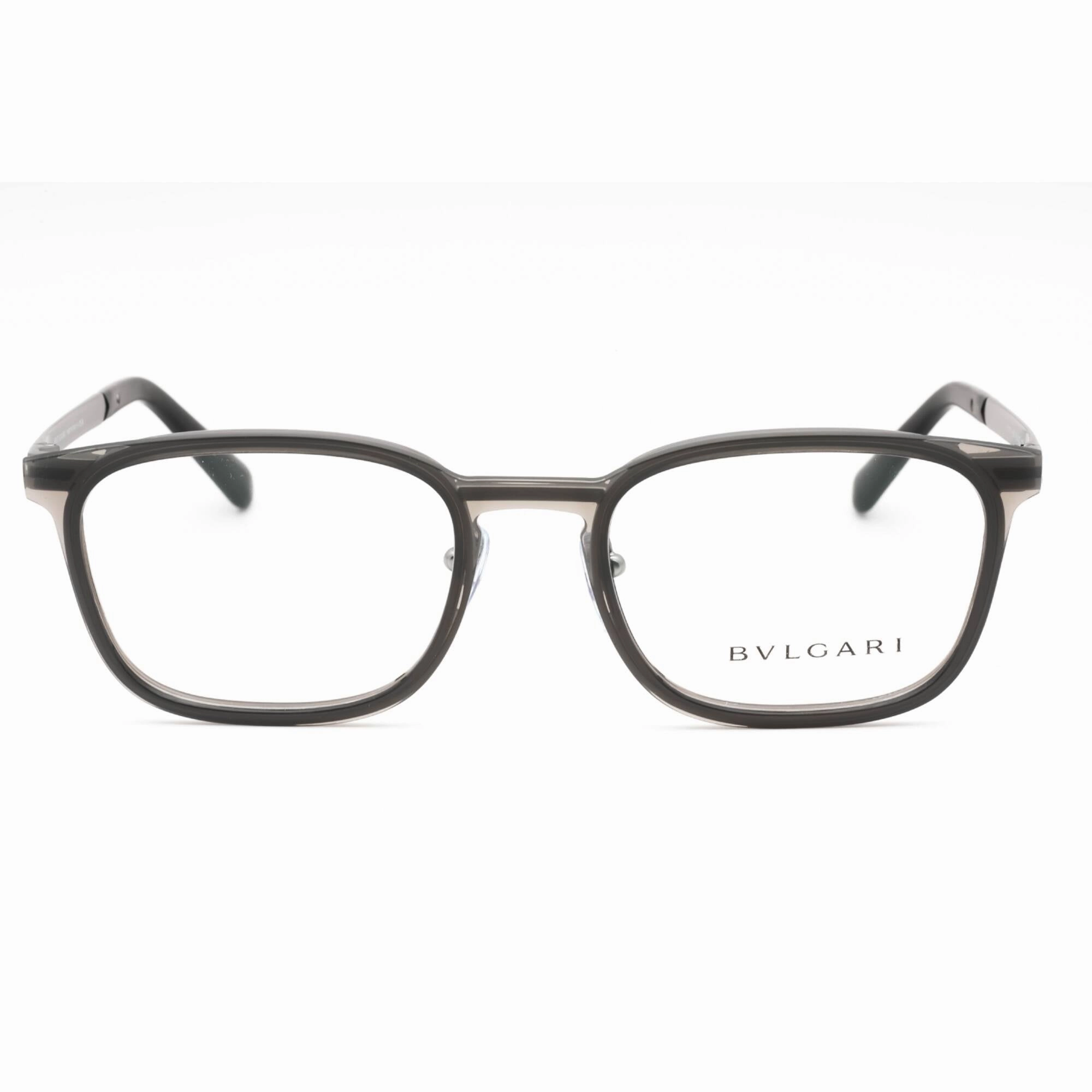 Bvlgari Men's Eyeglasses - Grey/Gunmetal Metal Full Rim Rectangular | 0BV1117 195