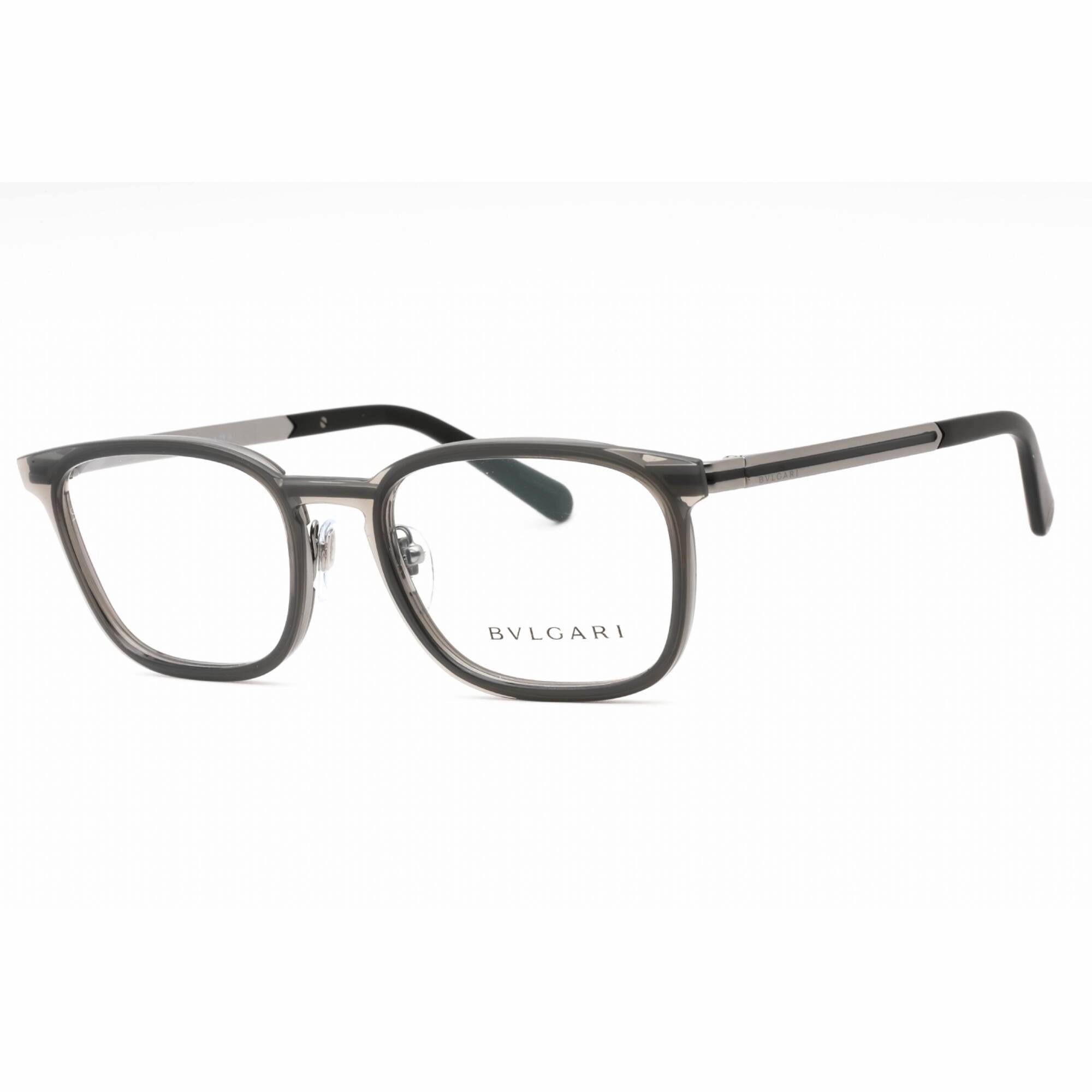 Bvlgari Men's Eyeglasses - Grey/Gunmetal Metal Full Rim Rectangular | 0BV1117 195