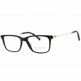 Bvlgari Men's Eyeglasses - Matte Black Plastic Rectangular 53mm Frame | 0BV3053 5313