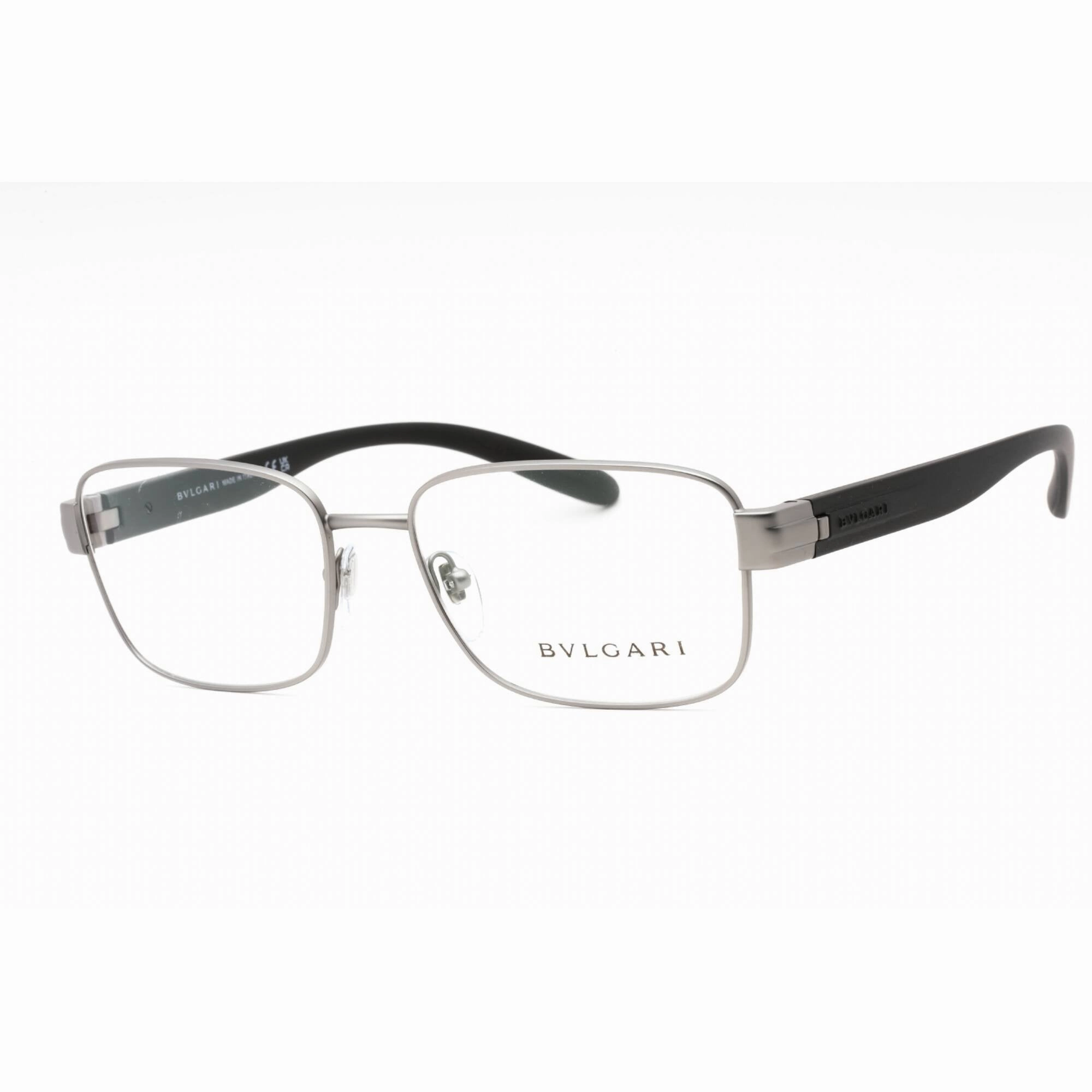 Bvlgari Men's Eyeglasses - Matte Gunmetal Full Rim Rectangular Frame | 0BV1113 195
