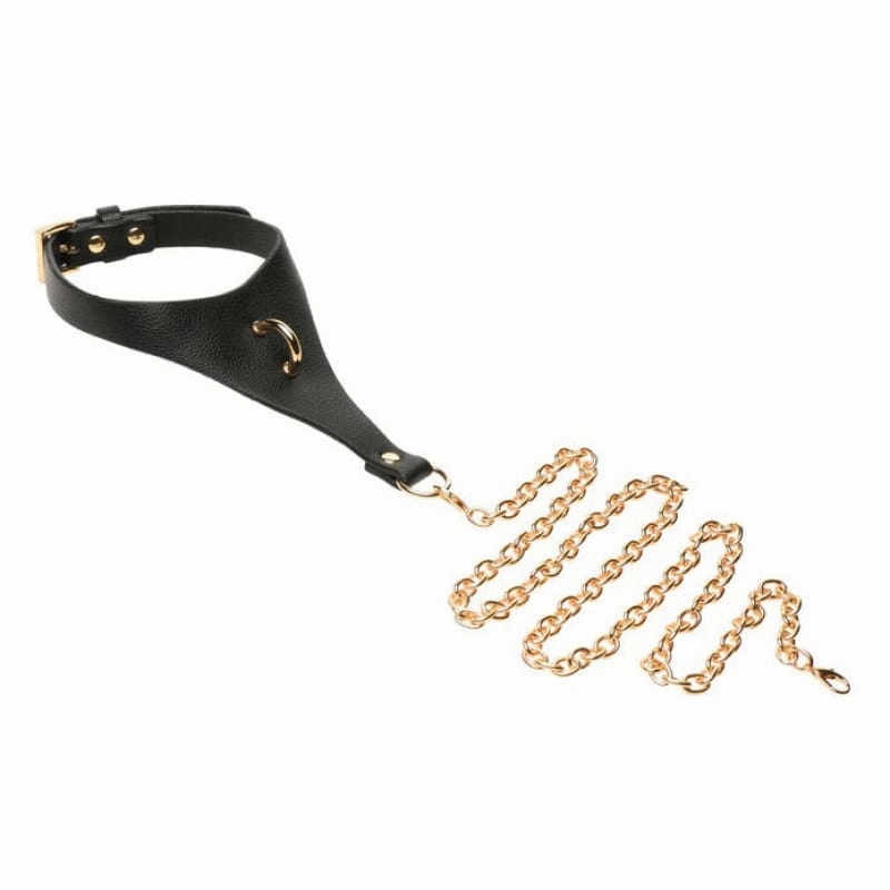 Captivate Collar With Body Chain - Black