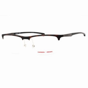 Carrera Men's Eyeglasses - Havana Half Rim Rectangular Frame | CARDUC 013 0086 00