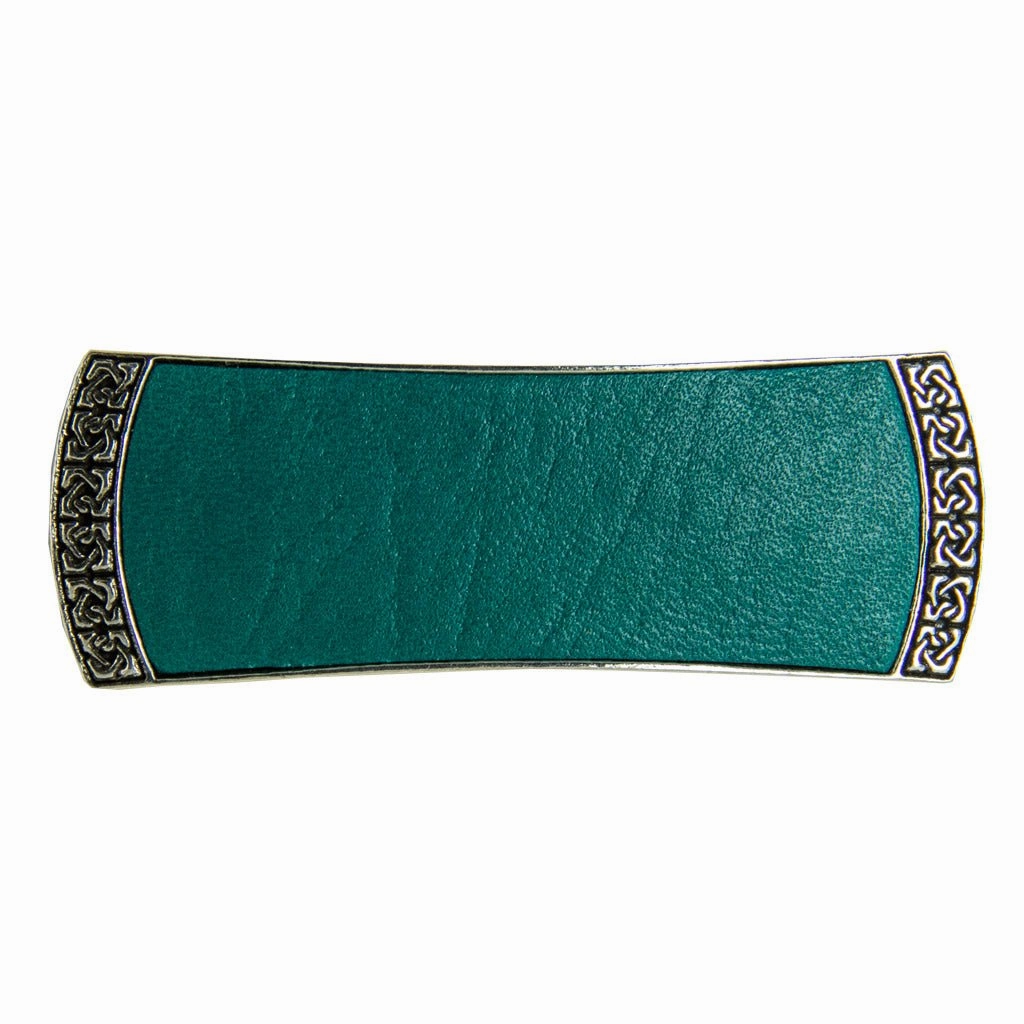 Celtic Leather Barrette