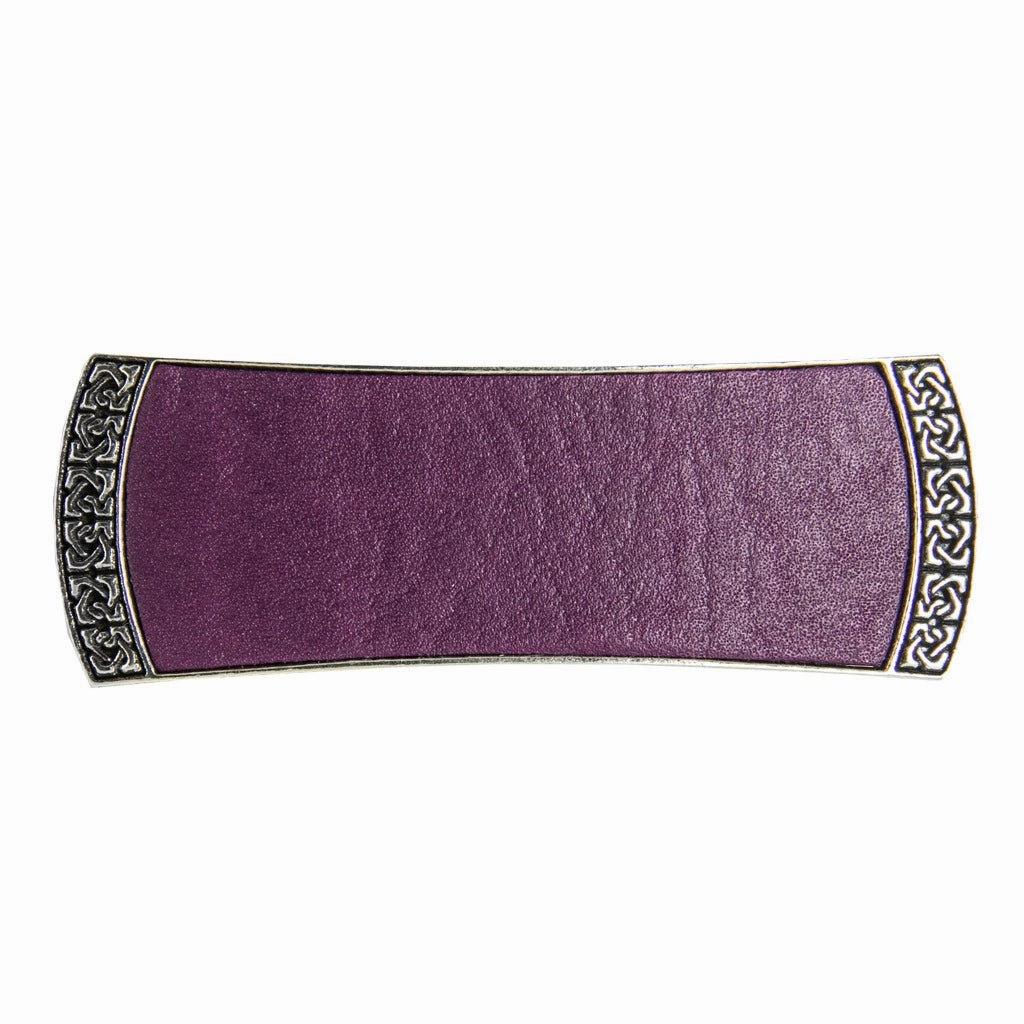 Celtic Leather Barrette