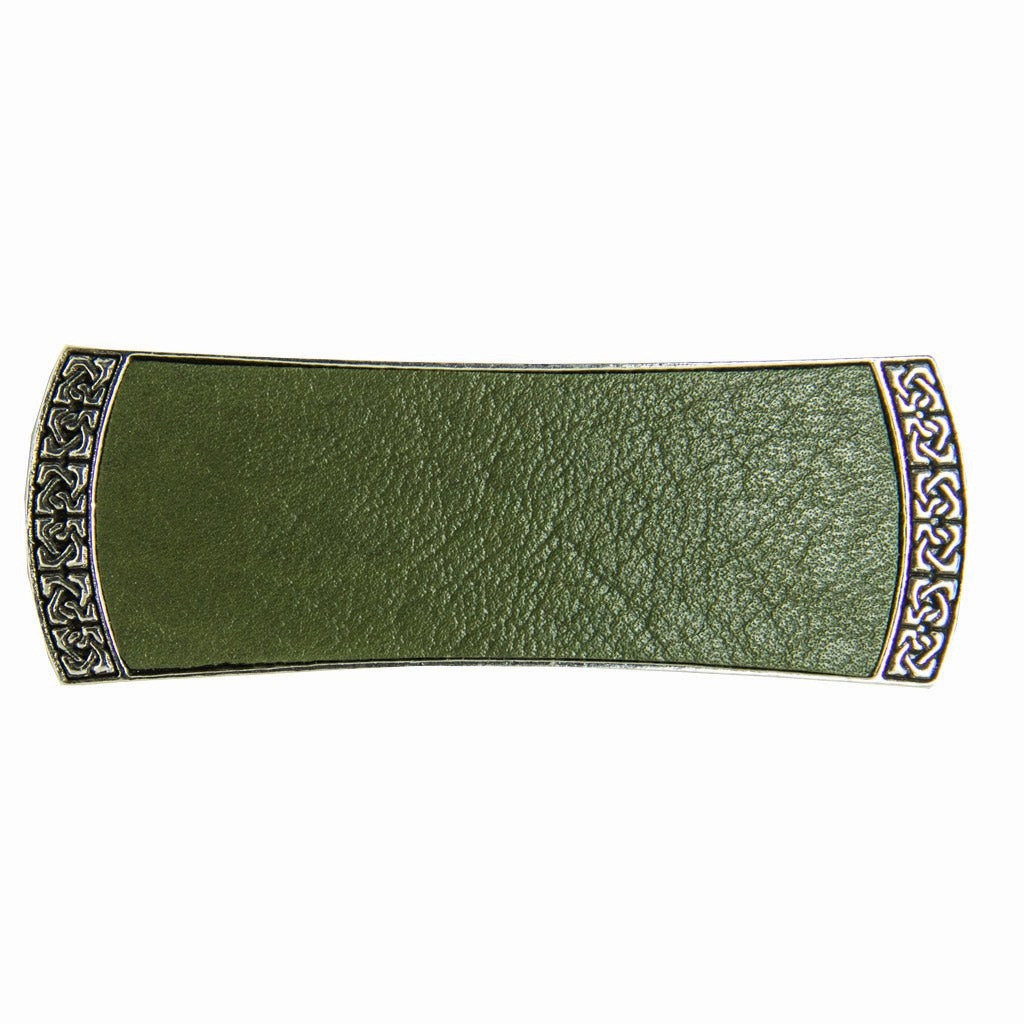 Celtic Leather Barrette