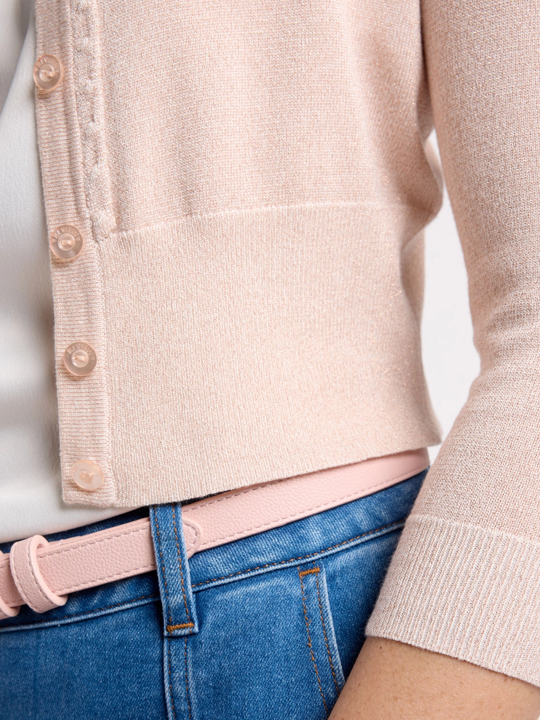 Chessie Shimmer 3/4 Sleeve Cardi