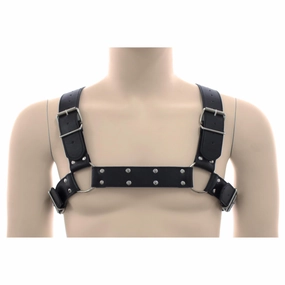 Chest Harness - English Bulldog PVC Vegan Leather