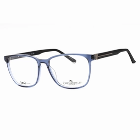 Chesterfield Men's Eyeglasses - Blue Crystal Plastic Square Frame | CH 110XL 0OXZ 00