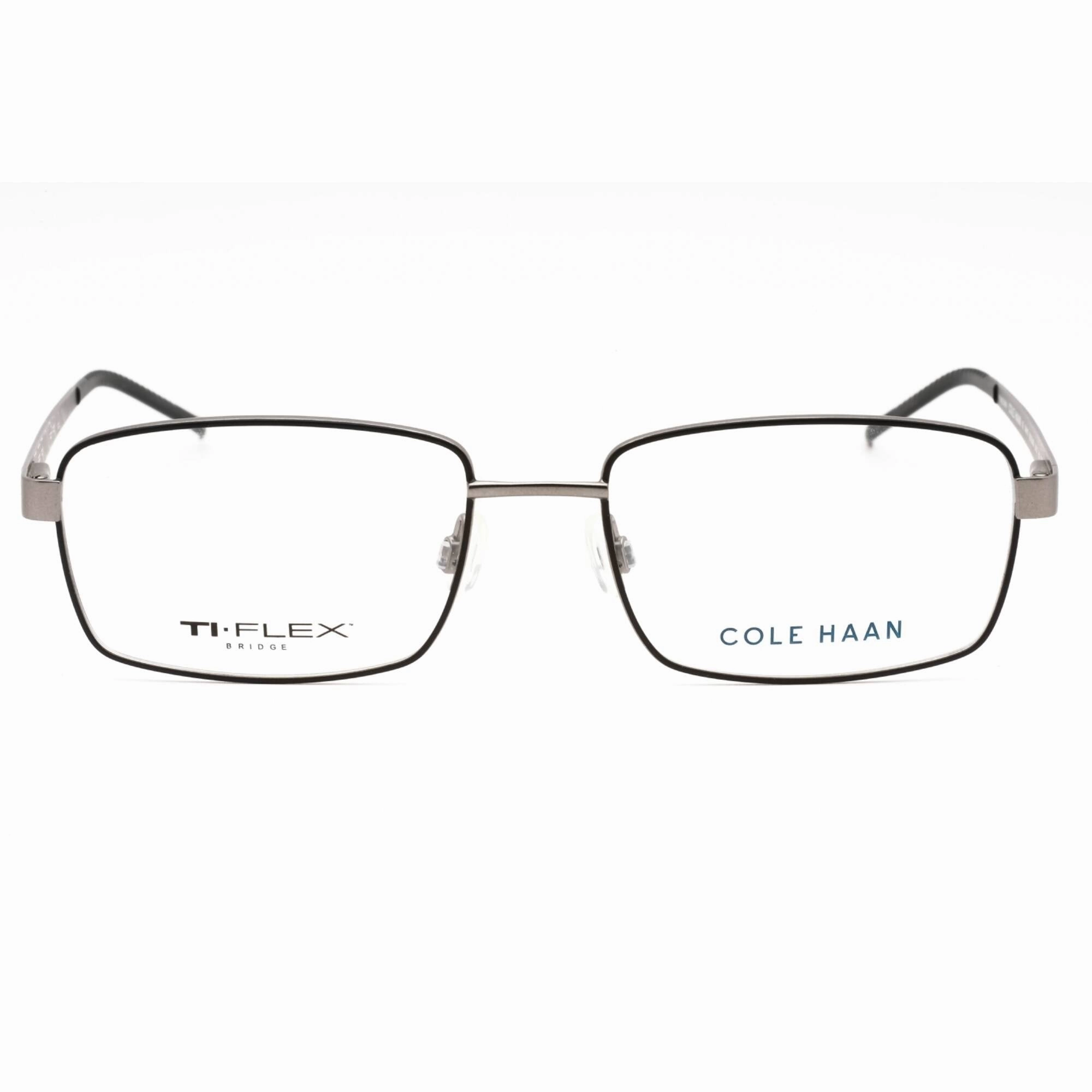 Cole Haan Men's Eyeglasses - Black Metal Full Rim Rectangular Shape Frame | CH4013 001