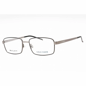 Cole Haan Men's Eyeglasses - Black Metal Full Rim Rectangular Shape Frame | CH4013 001