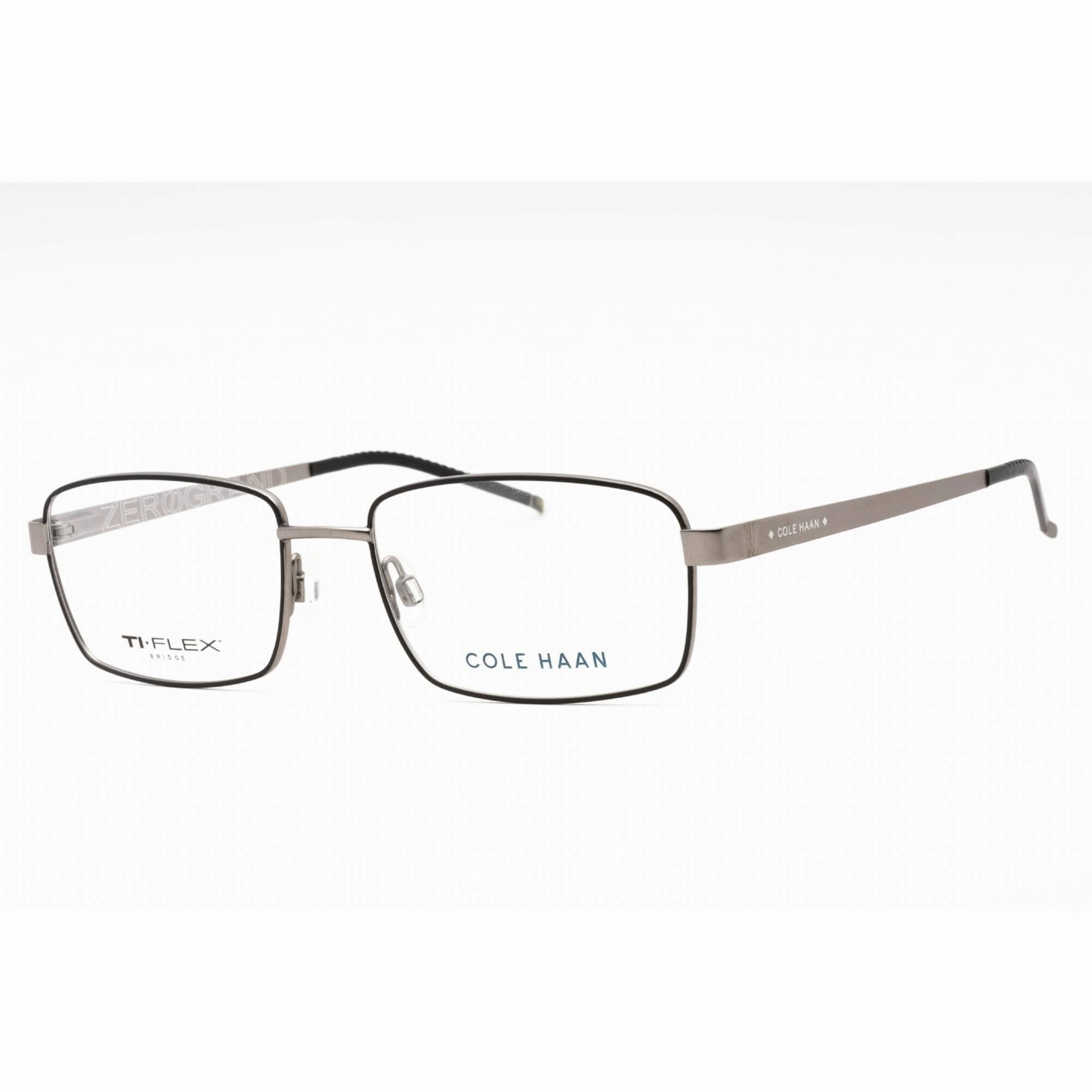 Cole Haan Men's Eyeglasses - Black Metal Full Rim Rectangular Shape Frame | CH4013 001