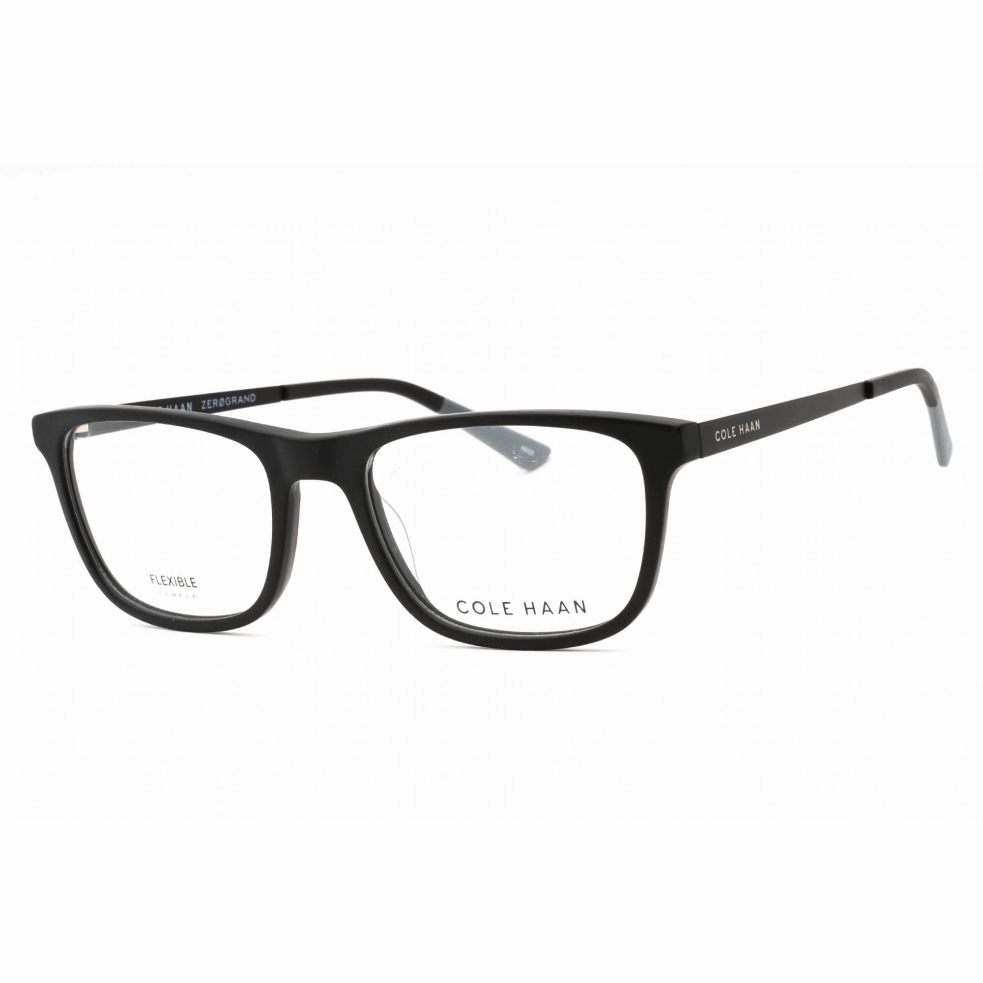 Cole Haan Men's Eyeglasses - Black Plastic Full Rim Rectangular Frame | CH4056 001