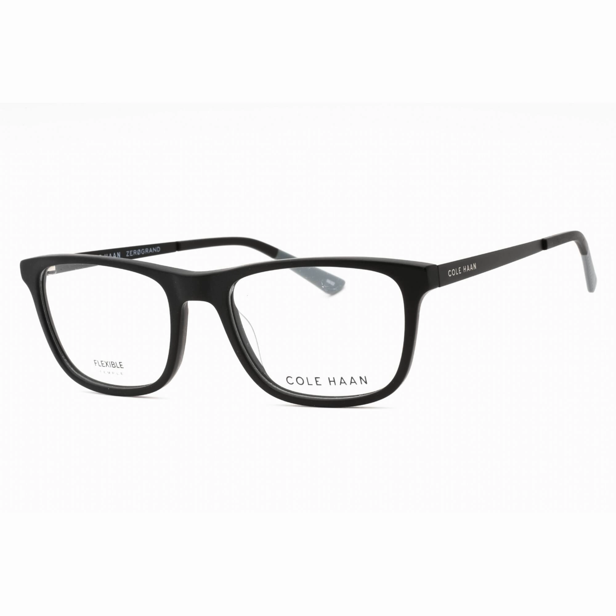 Cole Haan Men's Eyeglasses - Black Plastic Full Rim Rectangular Frame | CH4056 001