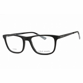 Cole Haan Men's Eyeglasses - Black Plastic Full Rim Rectangular Frame | CH4056 001